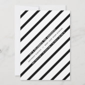 Invitation Superposition de typographie moderne pour la remis (Dos)