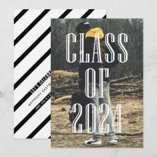 Invitation Superposition de typographie moderne pour la remis
