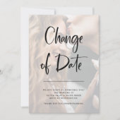 Invitation Superposition moderne | Mariage photo Changement d (Devant)