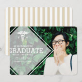 Invitation Superposition moderne | RN Graduation Party Photo (Devant / Derrière)