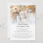 Invitation Superposition photo moderne Boho Christmas Party (Devant)