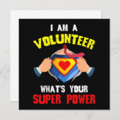 Invitation Superpuissance bénévole Bénévoles bénévoles Rescu (Devant / Derrière)