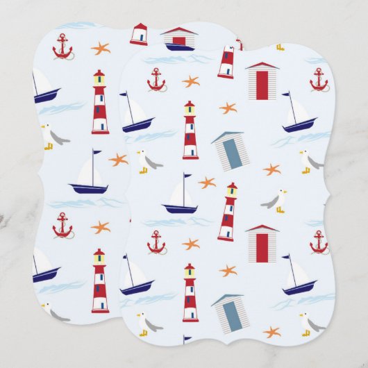 Invitation Support d'invitation 5x7 pour phare (Devant / Derrière)