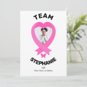 Invitation Support Équipe De Sensibilisation Au Cancer Du Sei (Debout devant)