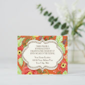 Invitation Support Rose de feuille de Ranunculus moderne (Debout devant)