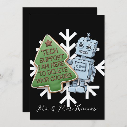 Invitation Support technique Je suis là pour supprimer vos co (Devant / Derrière)