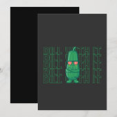 Invitation Supporte Avec Humour Mème Drôle Pickle Lunettes De (Devant / Derrière)