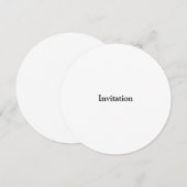 Invitation Supprimer ce texte et ajouter votre propre concept (Devant / Derrière)