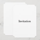 Invitation Supprimer ce texte et ajouter votre propre design  (Devant / Derrière)