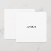 Invitation Supprimer ce texte et ajouter votre propre design (Devant / Derrière)