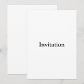 Invitation Supprimer ce texte et ajouter votre propre design (Devant / Derrière)