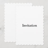 Invitation Supprimer ce texte et ajouter votre propre design  (Devant / Derrière)