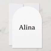 Invitation supprimer le texte ajouter son propre design Arche (Devant)