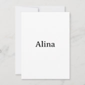 Invitation supprimer le texte ajouter son propre design au ca (Devant)