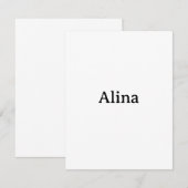 Invitation supprimer le texte ajouter son propre design au ca (Devant / Derrière)