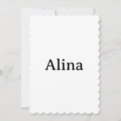Invitation supprimer le texte ajouter son propre design Scall (Devant)