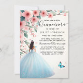 Invitation Sur Bois Rose Fille Cerisier Fleur De Cerisier Qui (Devant)