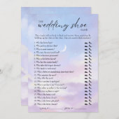 Invitation Sur Cloud 9 Mariage Shoe Game (Devant / Derrière)