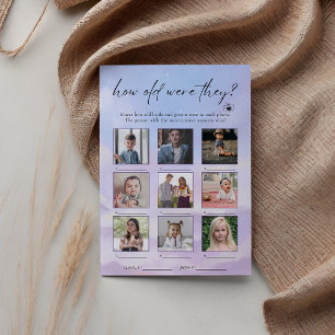 Invitation Sur Cloud 9 Quel Âge Ont-Ils Été Photo Game Card