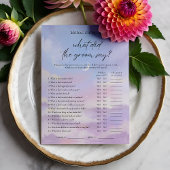 Invitation Sur Cloud 9 Qu'est-ce que Groom a dit Game Card ?