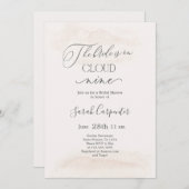 Invitation Sur Cloud Neuf Fête des mariées (Devant / Derrière)