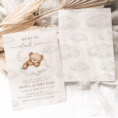 Invitation Sur Cloud Neuf Teddy Bear Sexe Revevela Party