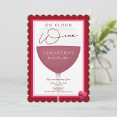 Invitation Sur Cloud Wine Wineme Thème Napa Bachelorette Part (Debout devant)
