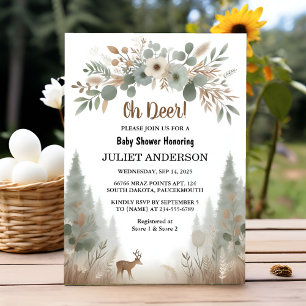 Invitation Sur Fun Wild Mother pour être Baby shower bois