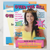 Invitation Sur la colline Anniversaire de la fête Magazine Co (Devant / Derrière)