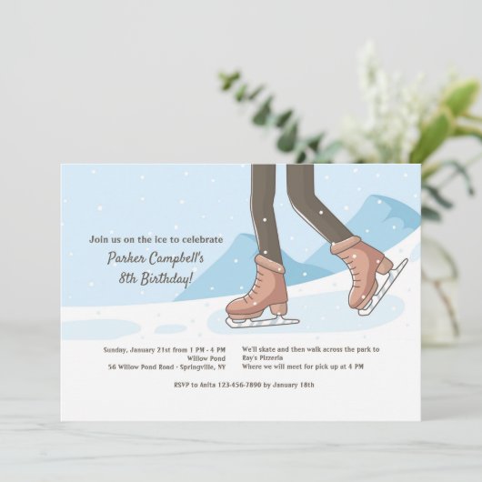 Invitation sur la glace (Debout devant)