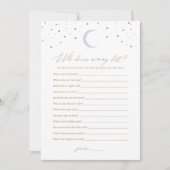 Invitation Sur la Lune qui connaît maman le meilleur Baby sho (Devant)