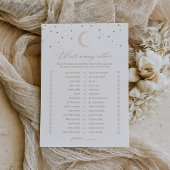 Invitation Sur la lune serait maman plutôt Baby shower jeu