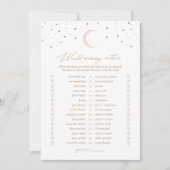 Invitation Sur la lune serait maman plutôt Baby shower jeu (Devant)