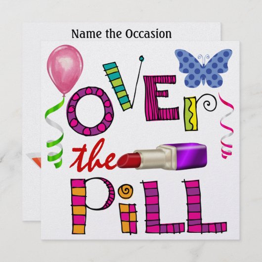 Invitation Sur la pilule - SRF (Devant / Derrière)