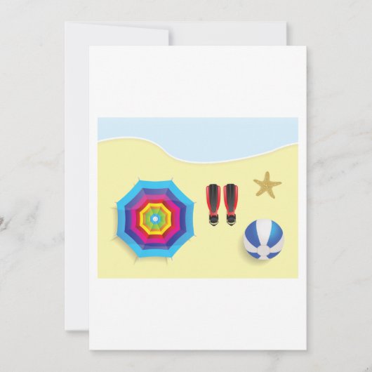 Invitation Sur La Plage (Devant)