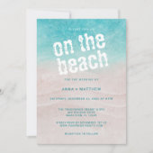 Invitation Sur La Plage Aquarelle Tropicale (Devant)