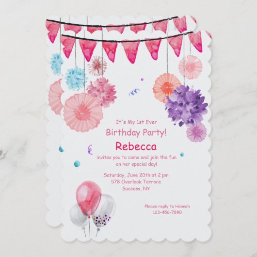 Invitation sur la scène du parti (Devant / Derrière)