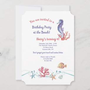 Invitation sur la vie marine