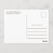 Invitation sur le Baby shower à tarte Little Cutie (Dos)