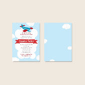 Invitation sur le Baby shower d'avion de Little Av