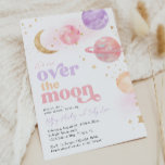 Invitation sur le Baby shower de la Lune<br><div class="desc">Sur l'Invitation du Baby shower de la Lune. Prêt à être personnalisé par vous !</div>