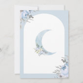 Invitation sur le Baby shower de la Lune (Dos)