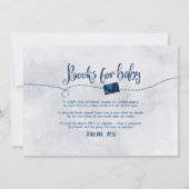 Invitation sur le Baby shower de l'aviation "Adven (Dos)