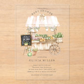 Invitation Sur Le Baby shower Du Marché Cultivé Lo (Recto)