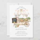 Invitation Sur Le Baby shower Du Marché Cultivé Lo (Devant)