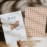 Invitation sur le Baby shower du plan vintage | Ba
