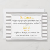 Invitation Sur le Baby shower Miles (Dos)