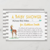 Invitation Sur le Baby shower Miles (Devant / Derrière)