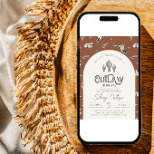 Invitation sur le Baby shower occidental