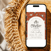 Invitation sur le Baby shower occidental